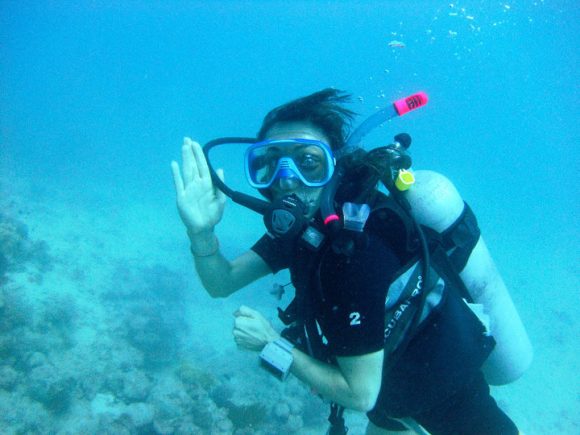 diving